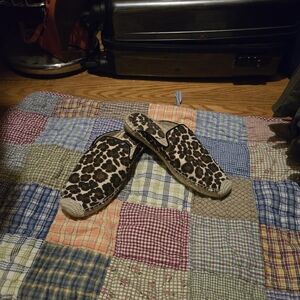Ann Taylor Leopard Print Espadrilles